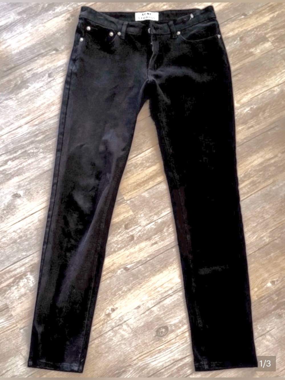 Acne Studios “Skin 5 Used Blue” Dark Wash Skinny Jeans Size 26